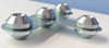 MF62 Ultra-Thin Small T-Connector Plate (Inline)
