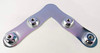 MF62 L-Shape Connector Plate (Inline), Steel Chrome Plated