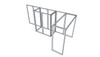 MF62 10×20 ft Island Booth Kit – Design 1