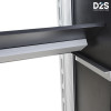 Internal storage shelf inside SEG light box counter PL120-02A designed for holding catalogs and samples with open access no door