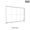 10ft x 8ft PVC SEG light box frame only with modular PVC profile structure for large format backlit trade show displays and conference backdrops