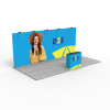 20ft Folding SEG Straight Backwall Display Booth