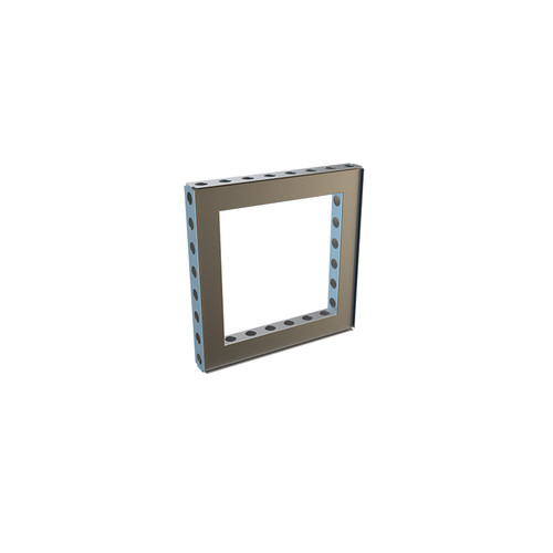 MF62 Straight Frame Wall, Anodized, Welded — 496×496mm