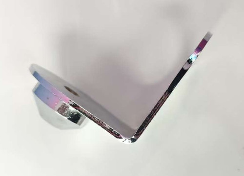 MF62 90° Corner Connector Type C (for Door), Steel Chrome Plated