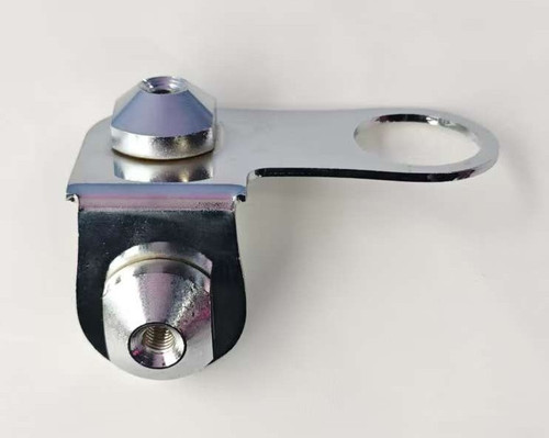 MF62 90° Corner Connector Type D (3-Way), Steel Chrome Plated