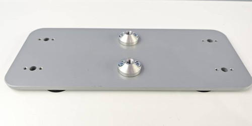 MF62 Fabric Frame Base Plate, Steel — 124×310mm