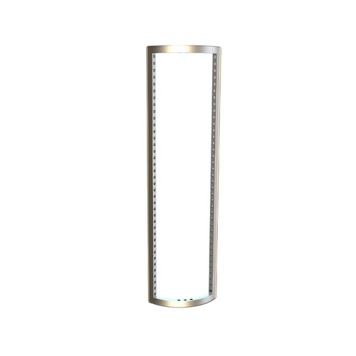 MF62 1/4 Curved Frame Wall, Anodized, Welded — φ992×2480mm (4Y992)