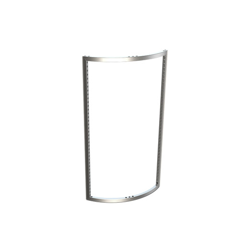 MF62 φ1984×2480mm welded anodized aluminum 1/4 curved frame for 62mm modular frame system