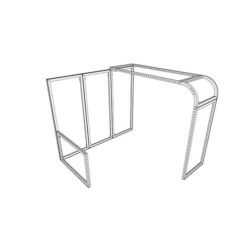 MF62 10×10 ft Island Booth Kit – Design 2