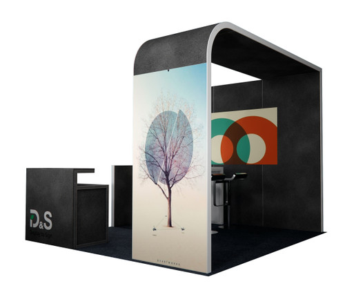 MF62 10×10 ft Island Booth Kit – Design 2