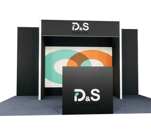 MF62 10×15 ft Island Booth Kit – Design 1