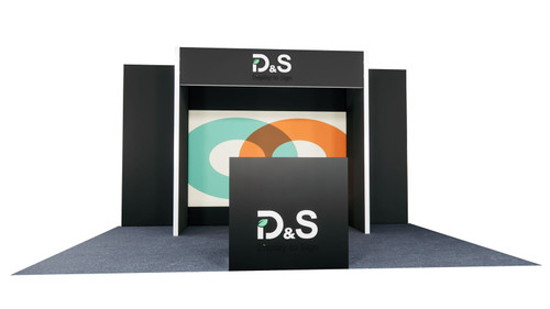 MF62 10×15 ft Island Booth Kit – Design 1