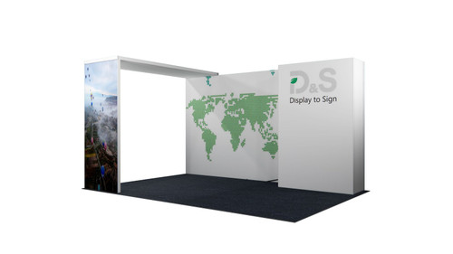 MF62 10×15 ft Island Booth Kit – Design 2