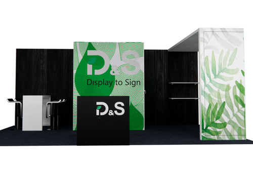MF62 10×20 ft Island Booth Kit – Design 1