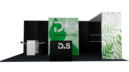 MF62 10×20 ft Island Booth Kit – Design 1