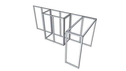 MF62 10×20 ft Island Booth Kit – Design 1