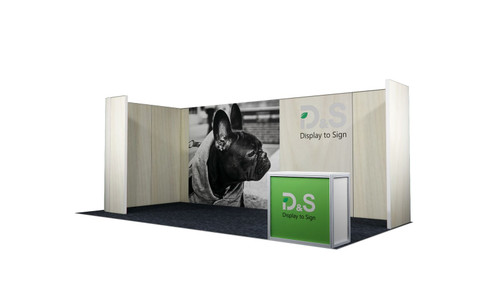 MF62 10×20 ft Island Booth Kit – Design 2