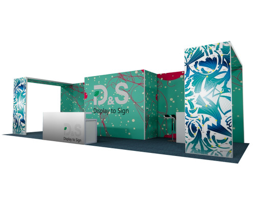 MF62 10×30 ft Island Booth Kit – Design 1