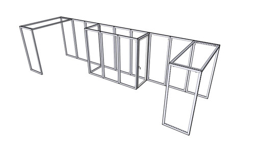 MF62 10×30 ft Island Booth Kit – Design 1