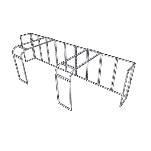 MF62 10×30 ft Island Booth Kit – Design 2