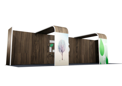 MF62 10×30 ft Island Booth Kit – Design 2