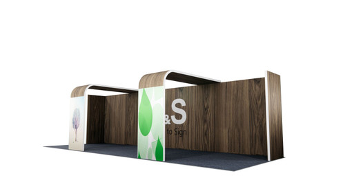 MF62 10×30 ft Island Booth Kit – Design 2