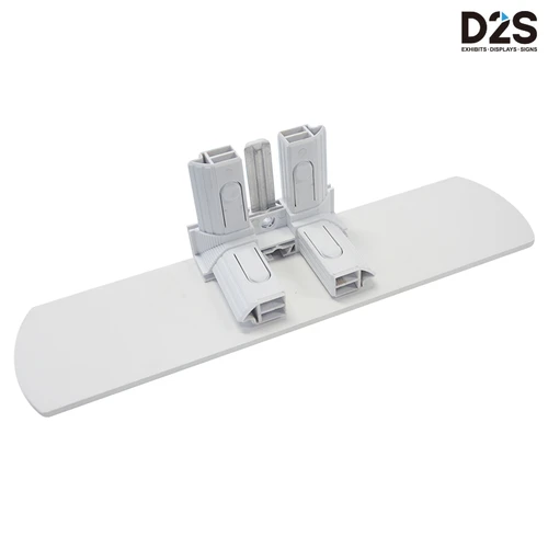 Heavy duty base foot design for modular light box frame providing stability for freestanding trade show displays