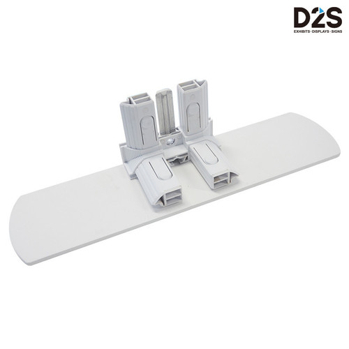 Heavy duty base foot support for PVC SEG light box frame provides stability for freestanding giant backlit wall displays and exhibition dividers