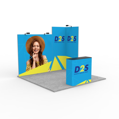 10ft x 10ft Folding SEG Fabric Booth Display Kit