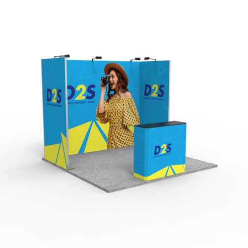 10ft x 10ft Folding SEG U-Shaped Booth Display Kit