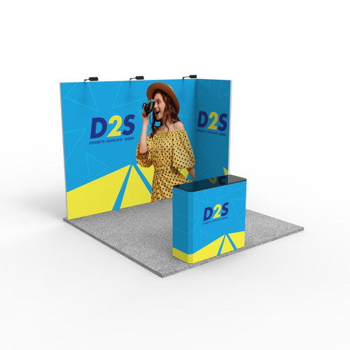 10ft x 10ft Folding SEG L-Shaped Booth Display Kit