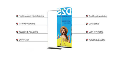 3ft x 7.5ft EZ Fabric Stand