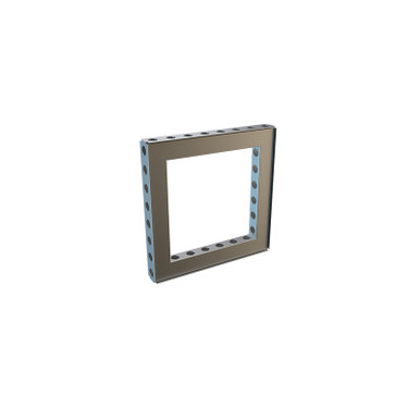 MF62 Straight Frame Wall, Anodized, Welded — 496×496mm