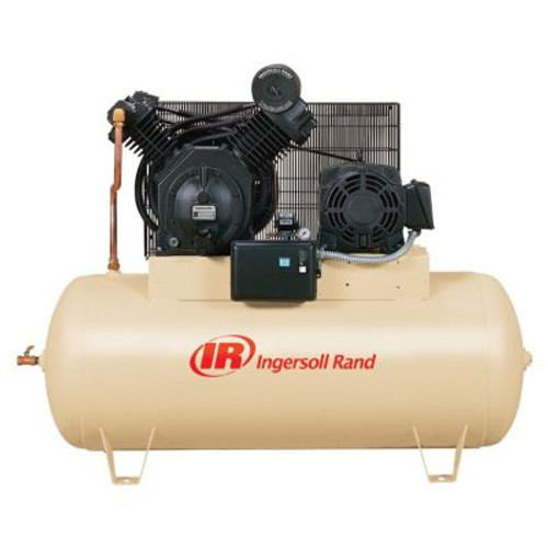 Ingersoll Rand Type 30 2 Stage 120 Gal 15 HP Horizontal Compressor