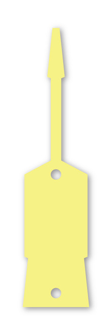 Large Self Lock Key Tags (QTY. 1,000) Yellow