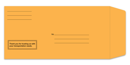 License Plate Envelopes - Moist & Seal - PrePrinted - FORM #LPEV-1