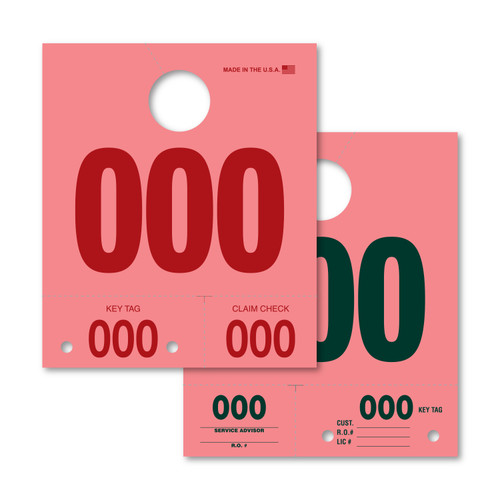 Colored Dispatch Numbers (set of 1,000) RED