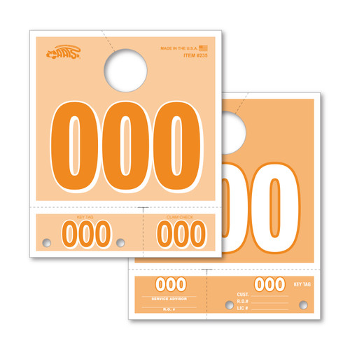 Colored Dispatch Numbers (set of 1,000) Orange