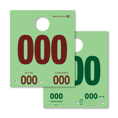 Colored Dispatch Numbers (set of 1,000) GREEN