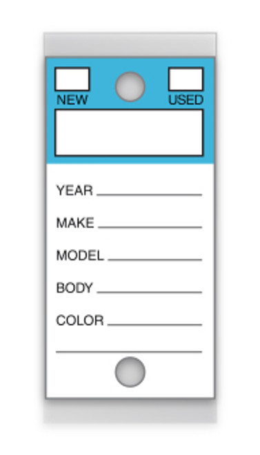 Versa-Tag Color-Top Key Tags (VT-202) - QTY. 250   Blue