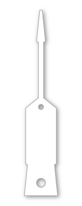 Arrow Self Lock Key Tags (QTY. 1,000) White