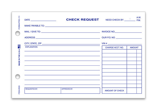 Check Request Form