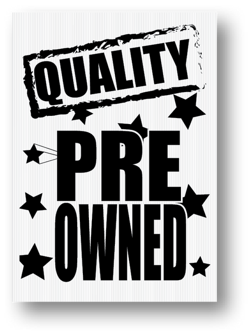 Jumbo Underhood Signs: Various Options to choose from! 29" x 41" (1 per box) - QUALITY PRE OWNED