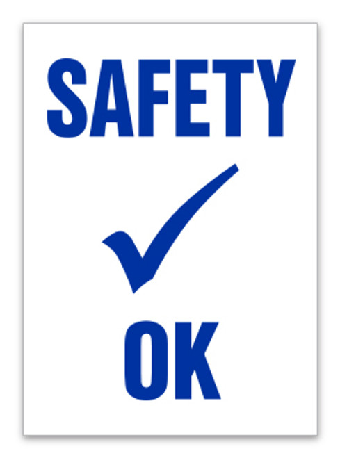 "Safety OK" Inspection Stickers (QTY. 100)