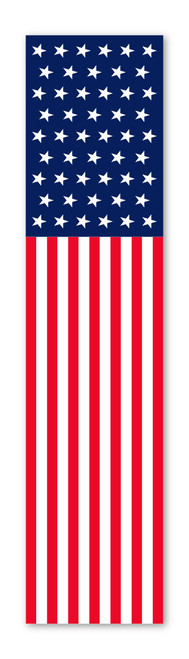 FLAT-TOP SWOOPER BANNER - Patriotic US Flag (Regular-size) - QTY. 1