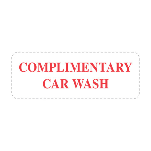 Self Inking Stamps-COMPLIMENTARY CAR WASH