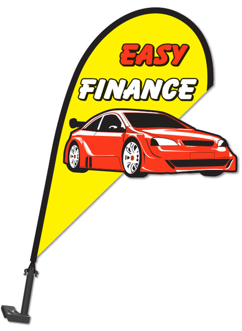 3D Vehicle Clip-On Paddle Flags (QTY. 1) - Easy Finance