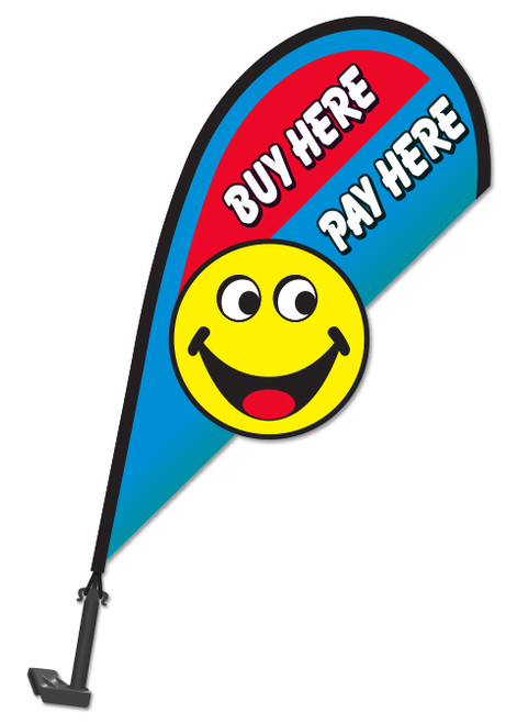 3D Vehicle Clip-On Paddle Flags (QTY. 1) - Buy Here / Pay Here