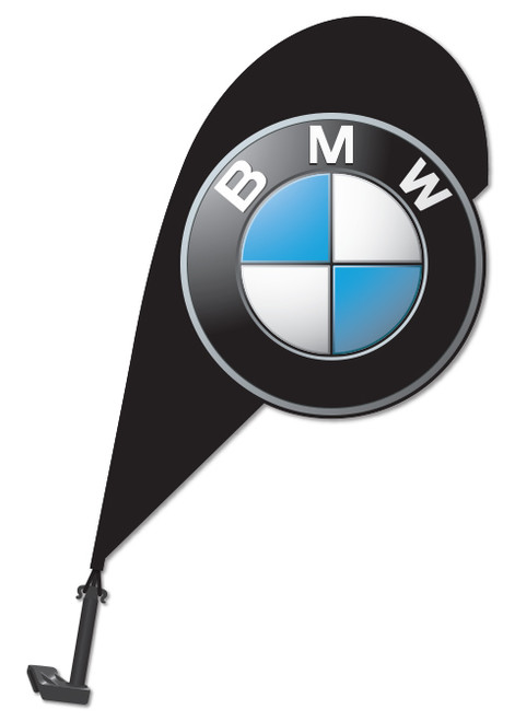 3D Vehicle Clip-On Paddle Flags - MANUFACTURER (QTY. 1) - BMW