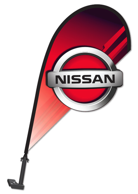 3D Vehicle Clip-On Paddle Flags - MANUFACTURER (QTY. 1) - NISSAN